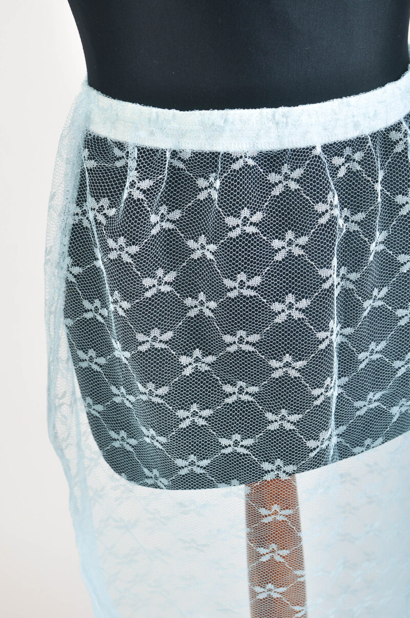 Handmade Sheer Baby Blue Skirt | Size M Fits S–L - Image 3