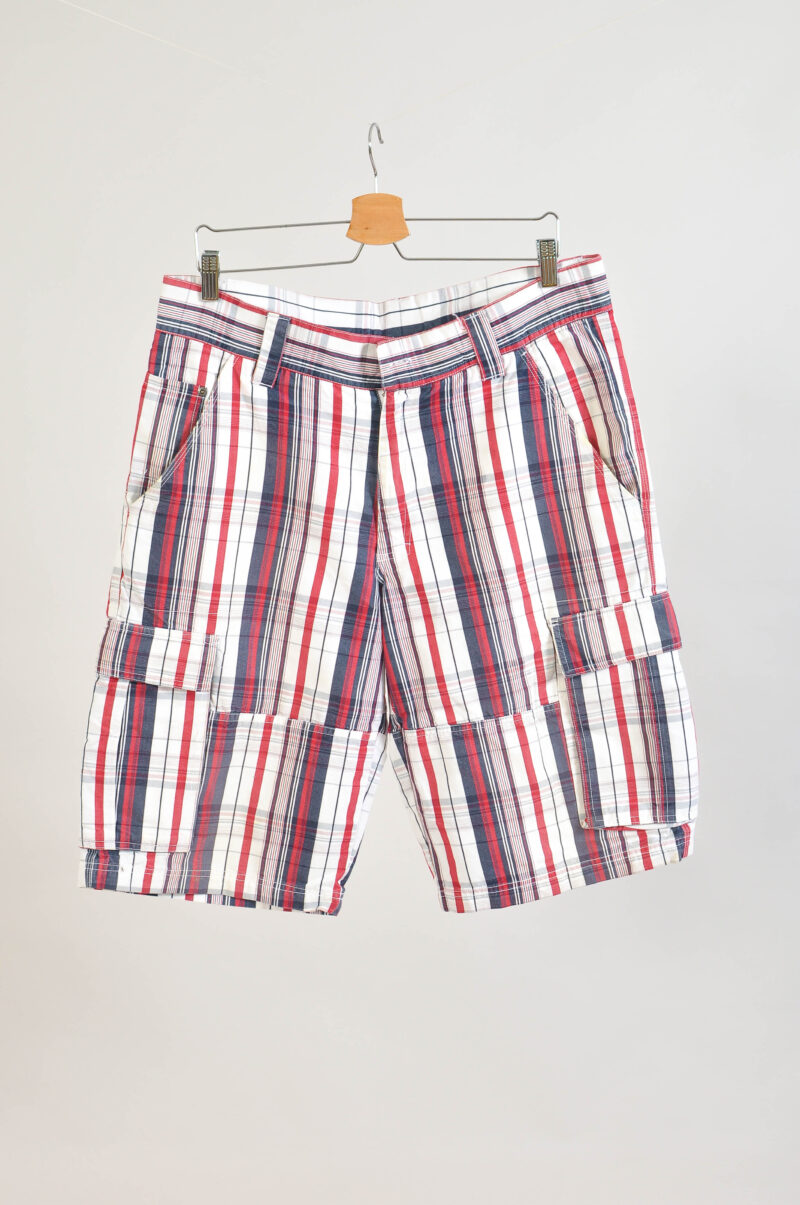 Vintage 00s Checkered Cargo Shorts by Five Seasons | Size L