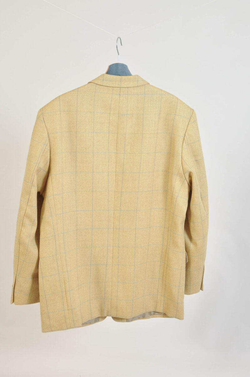 Vintage 90s Butter Yellow Wool Blazer Jacket | EU 44–46 - Image 4