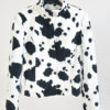 Vintage 00s Cow Print Jacket by Sasha – Size 10 Y2K Style