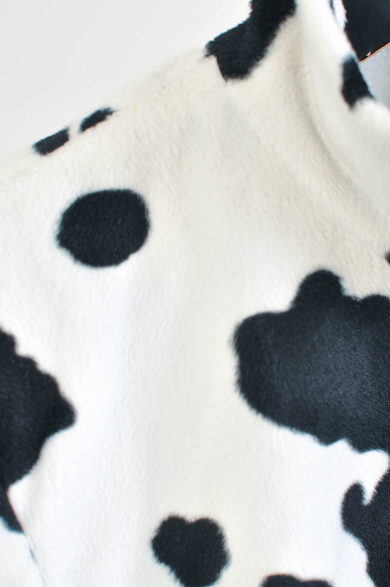 Vintage 00s Cow Print Jacket by Sasha – Size 10 Y2K Style - Image 4