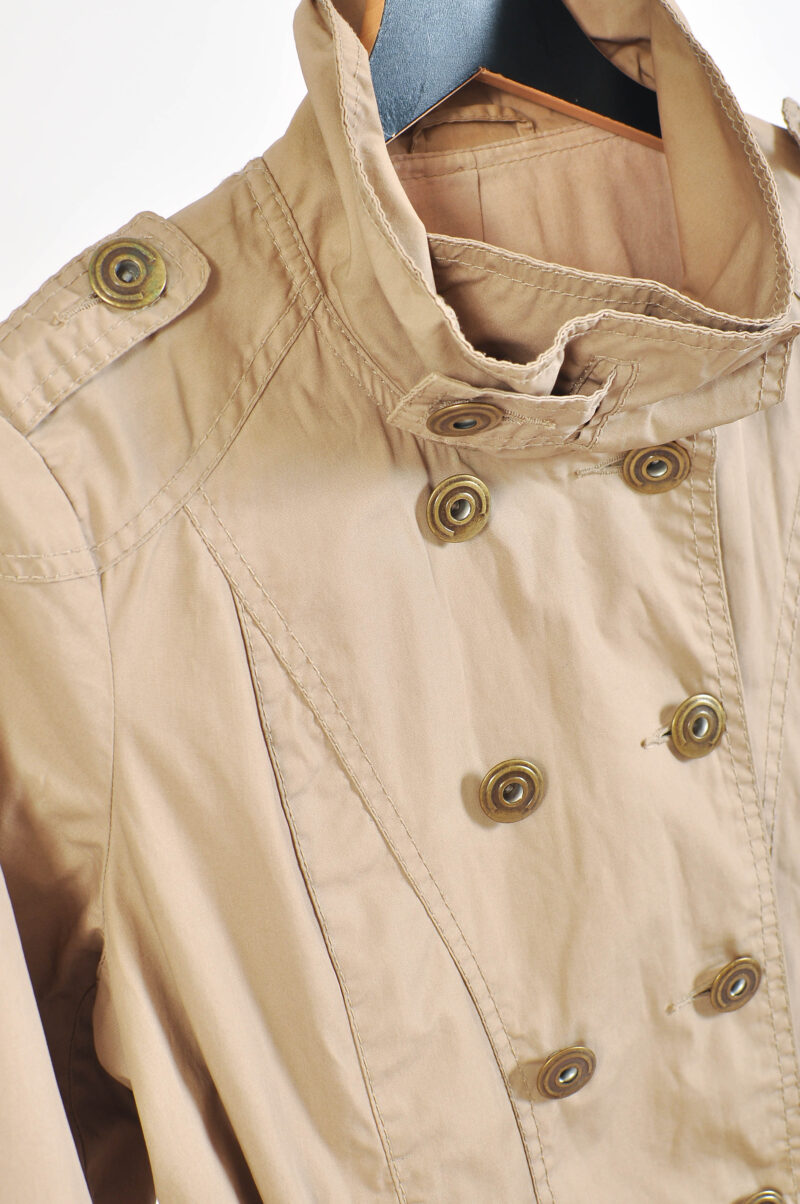 Vintage 00s Rain Trench Coat by Marks & Spencer – Size 12 - Image 3