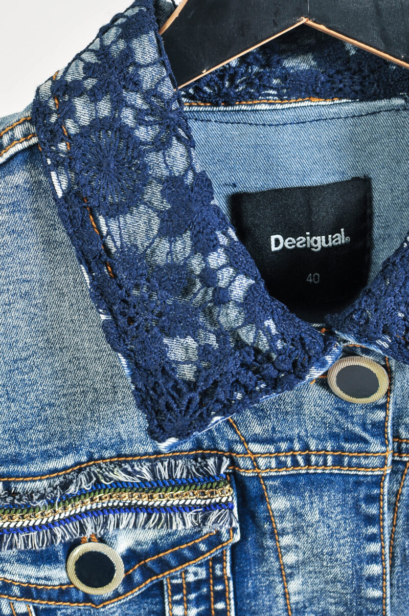 Vintage 00s Desigual Denim Jacket – Size 40 – Y2K Style - Image 4