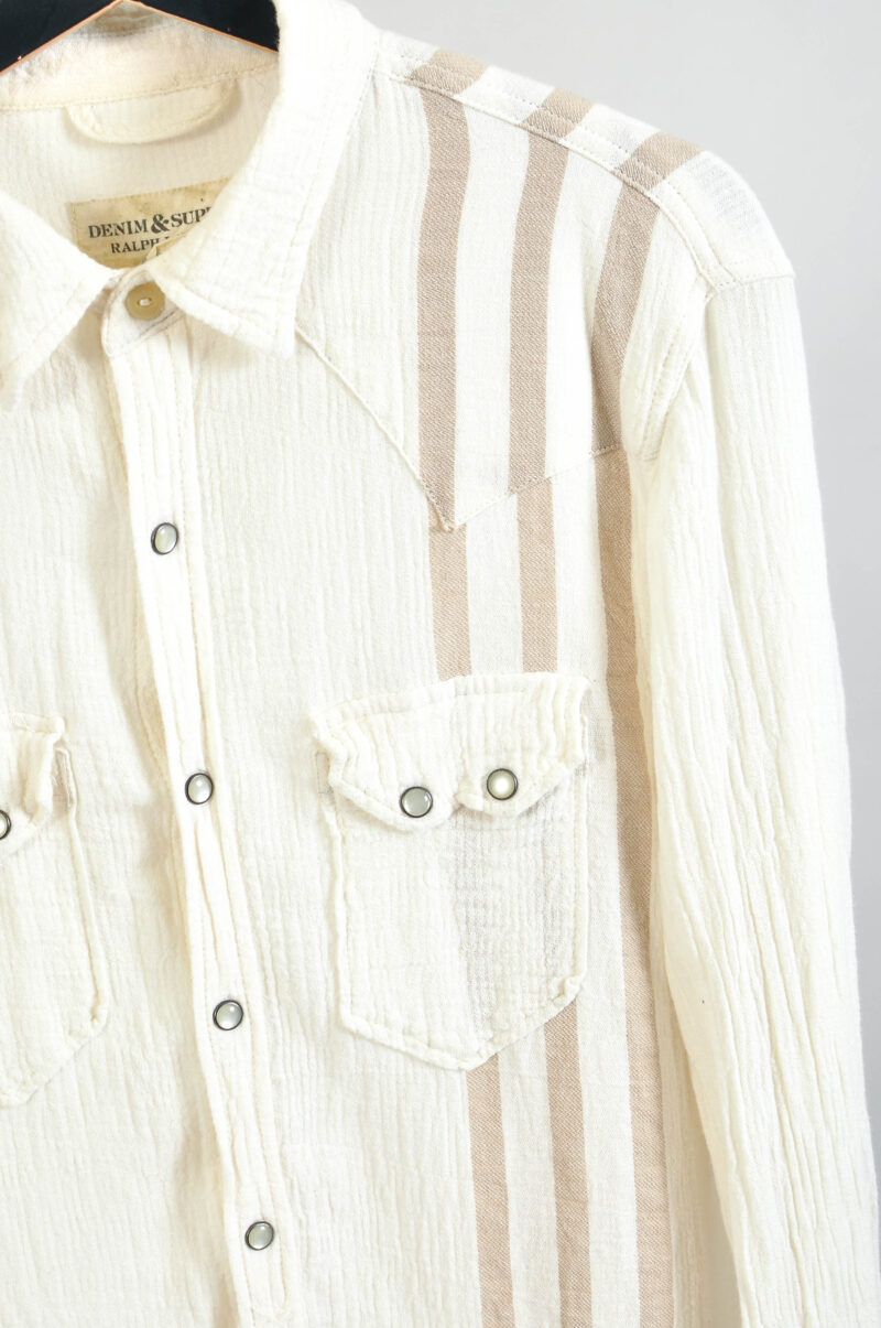Vintage 00s Denim & Supply Ralph Lauren Boho Shirt | Size M - Image 3