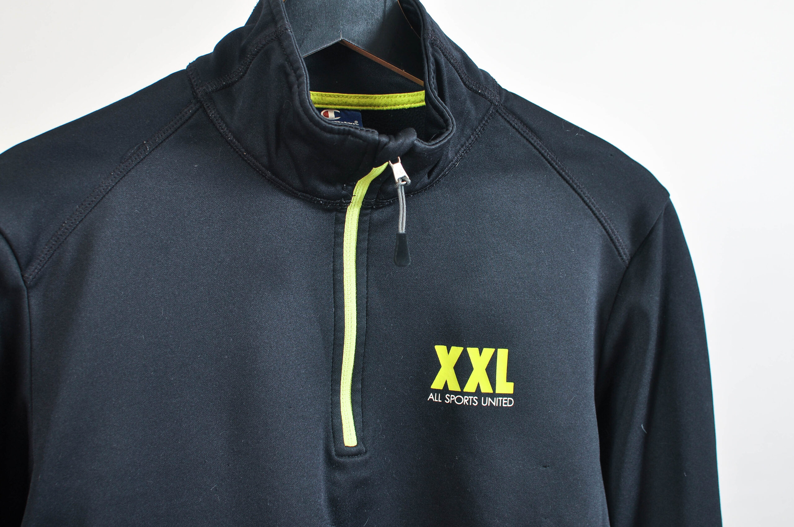 Vintage 00s Champion 1/4 Zip Track Sweatshirt | Size S - Image 3