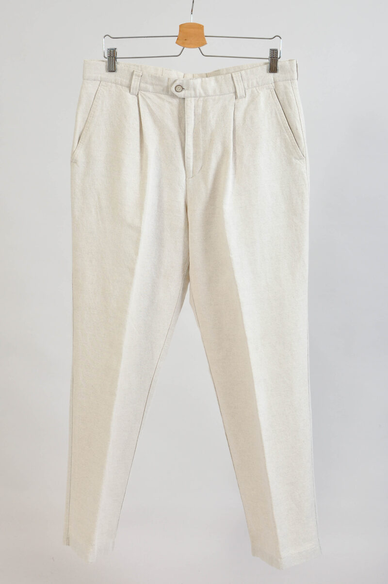 Vintage 00s Natur Linen Suit Size 42-44 – Classic Suit - Image 7