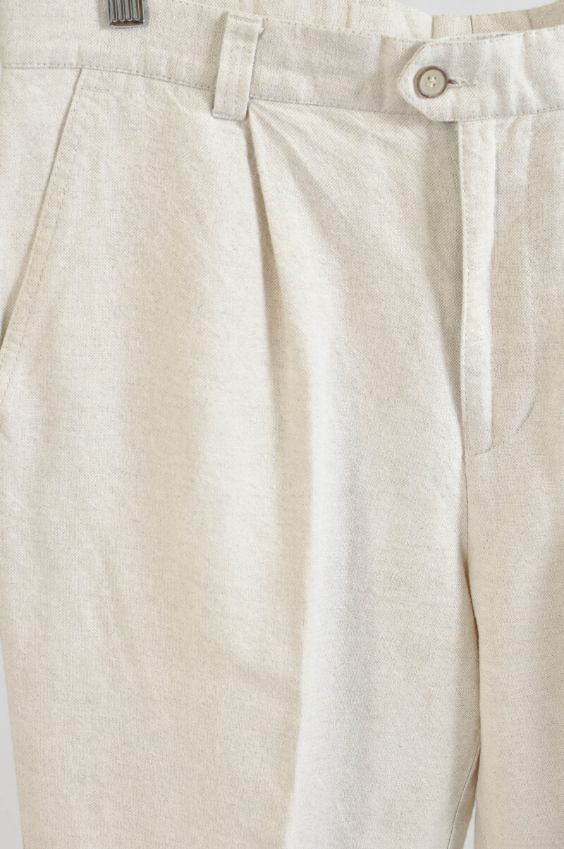 Vintage 00s Natur Linen Suit Size 42-44 – Classic Suit - Image 8