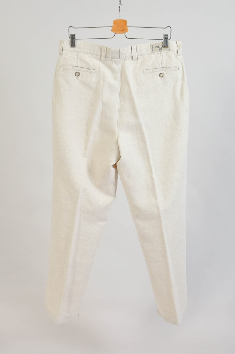 Vintage 00s Natur Linen Suit Size 42-44 – Classic Suit - Image 9