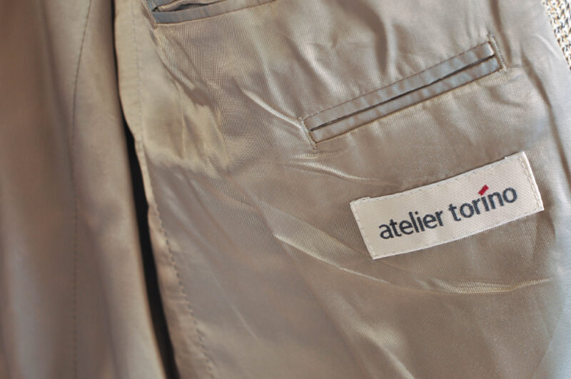 Vintage 90s Checkered Blazer | Atelier Torino | Size EU 56–58 - Image 5