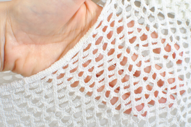 Vintage 00s Mesh Beach Top | Y2K Sheer Cover-Up | Size XL - Image 4