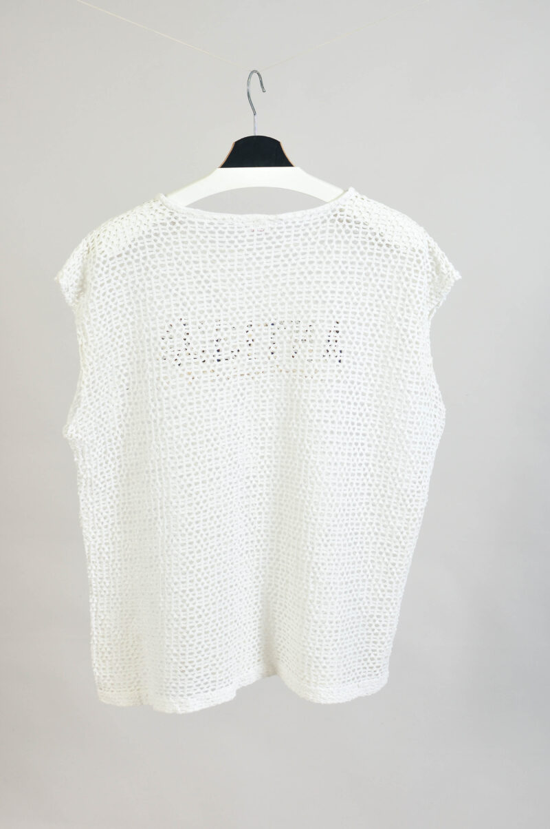Vintage 00s Mesh Beach Top | Y2K Sheer Cover-Up | Size XL - Image 5