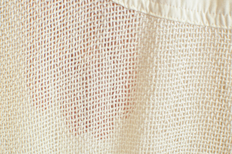 Vintage 00s Beige Sheer Jumper – Y2K | L to XL Fit - Image 4