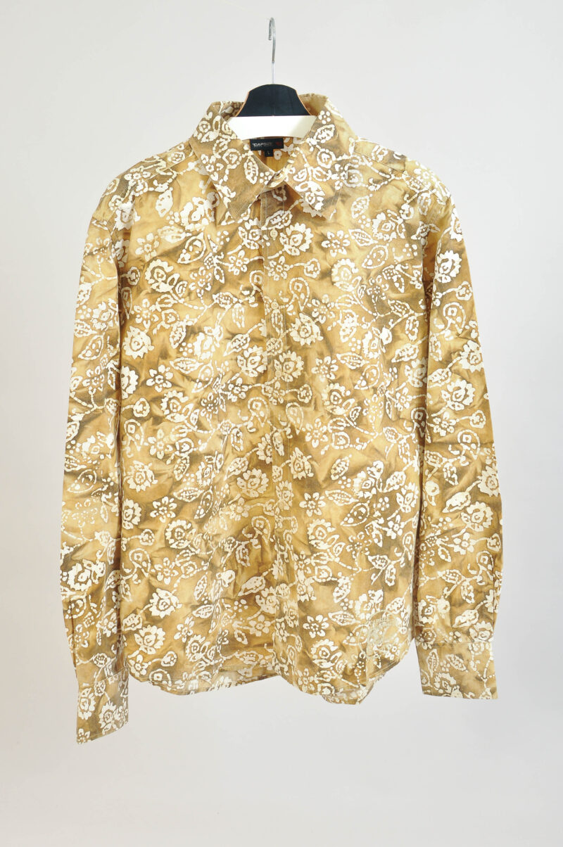 Vintage 00s Abstract Print Shirt | Size L–XL | Retro Pattern