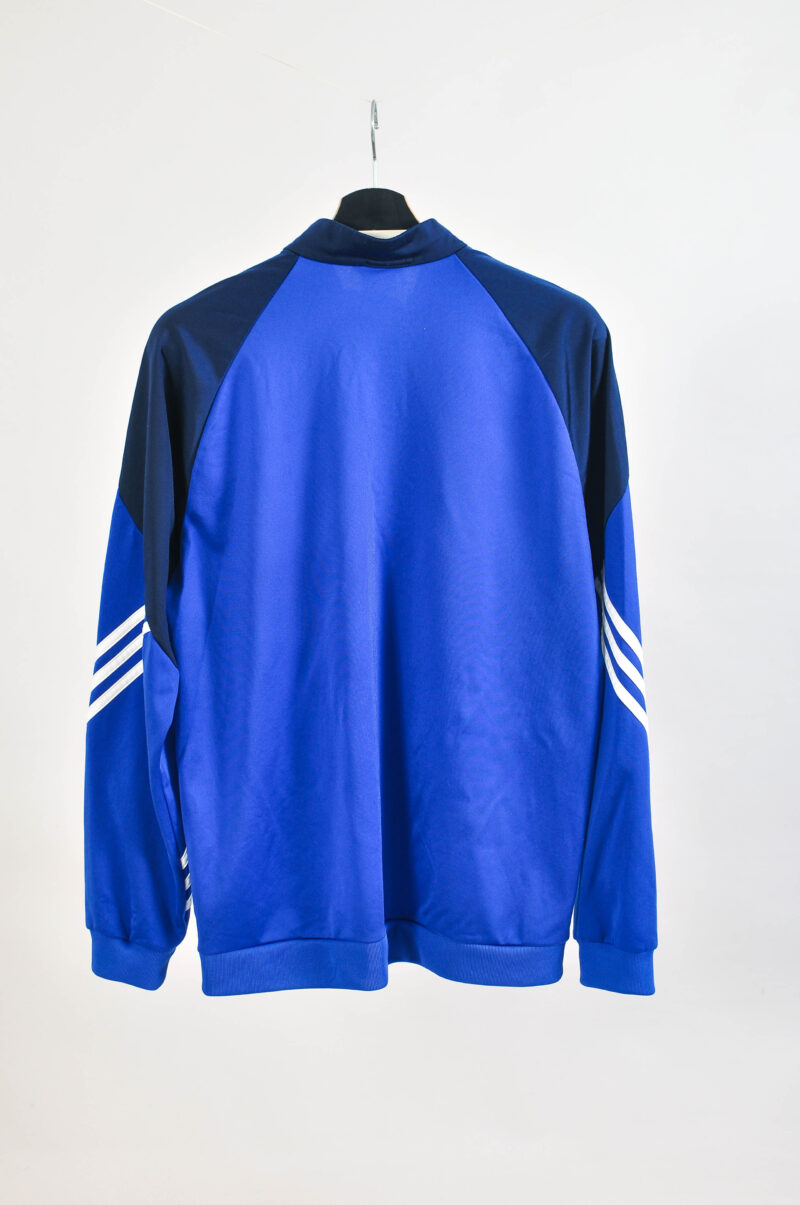 Vintage 00s Adidas Track Zip-Up Sweatshirt in Navy | Size L - Image 5