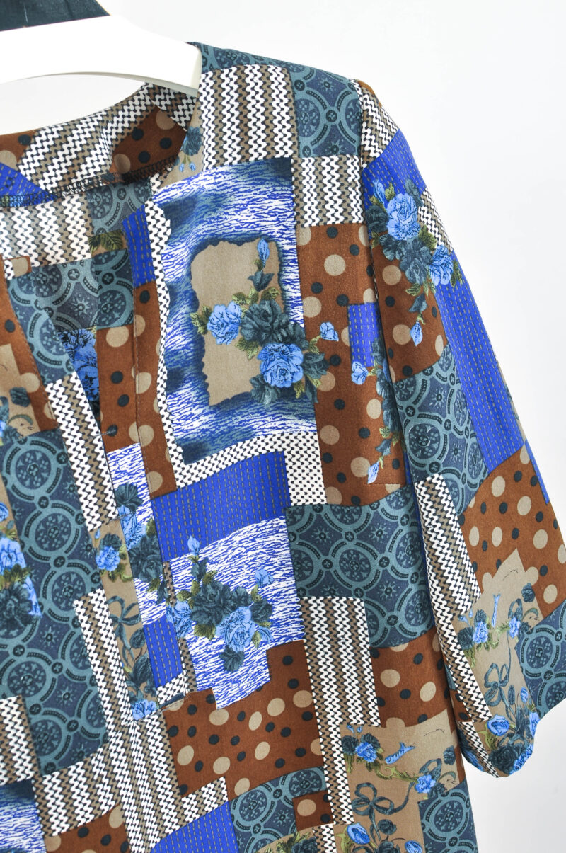 Vintage 00s Handmade Abstract Print Dress | M Size - Image 3