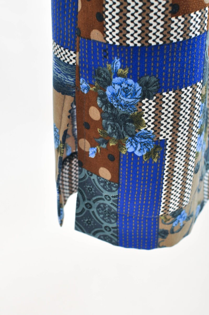 Vintage 00s Handmade Abstract Print Dress | M Size - Image 4