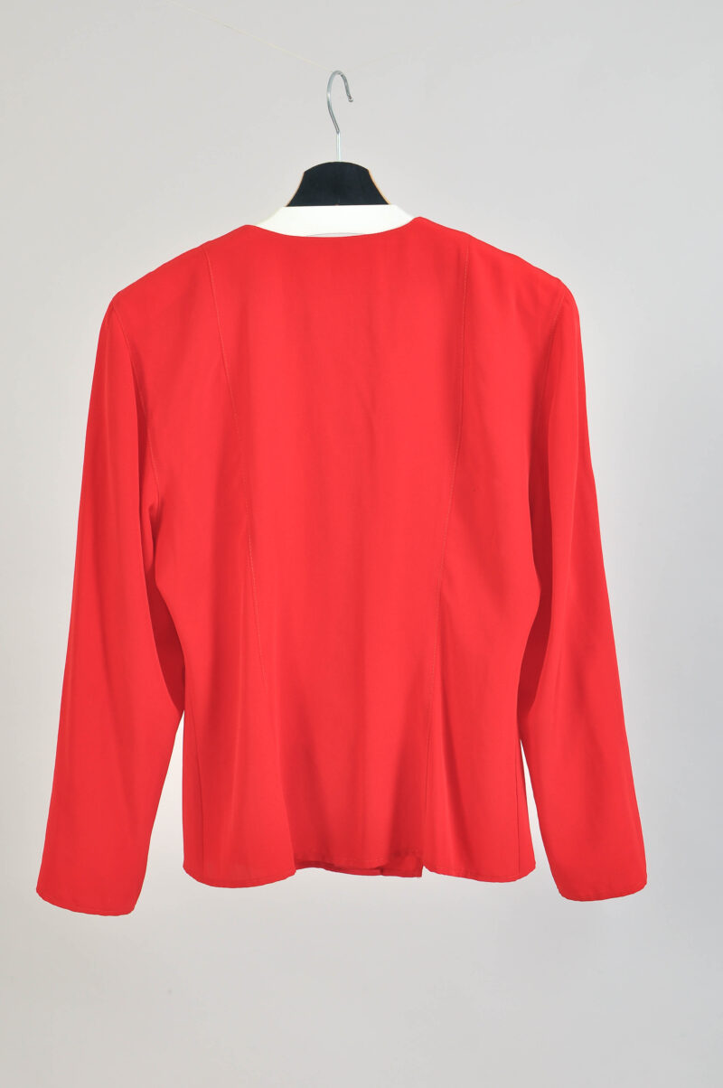 Vintage 90s Red Sergio Tachini Blouse | M/L Fit - Image 5
