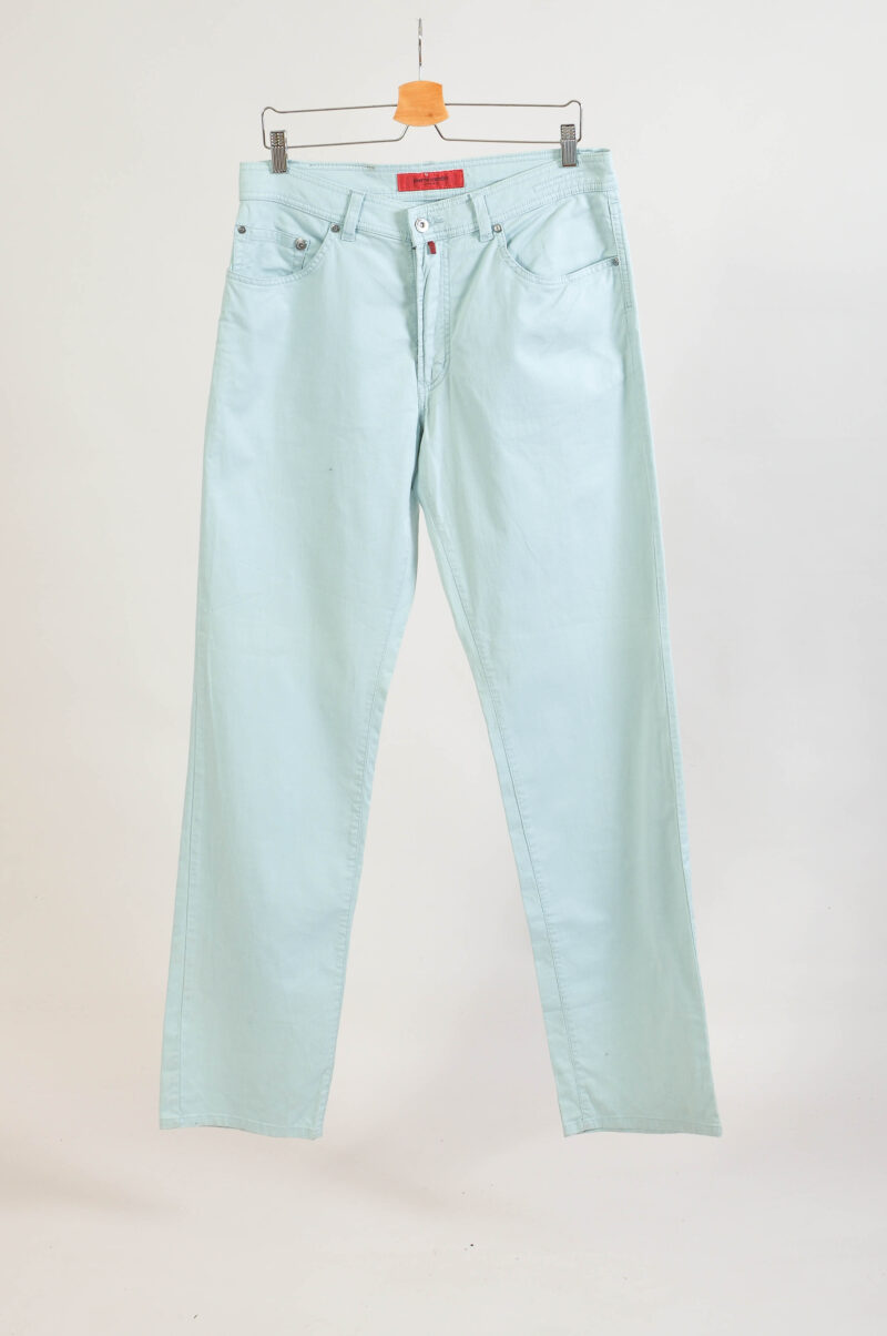 Vintage 00s Light Blue Trousers by Pierre Cardin | Size 34/36