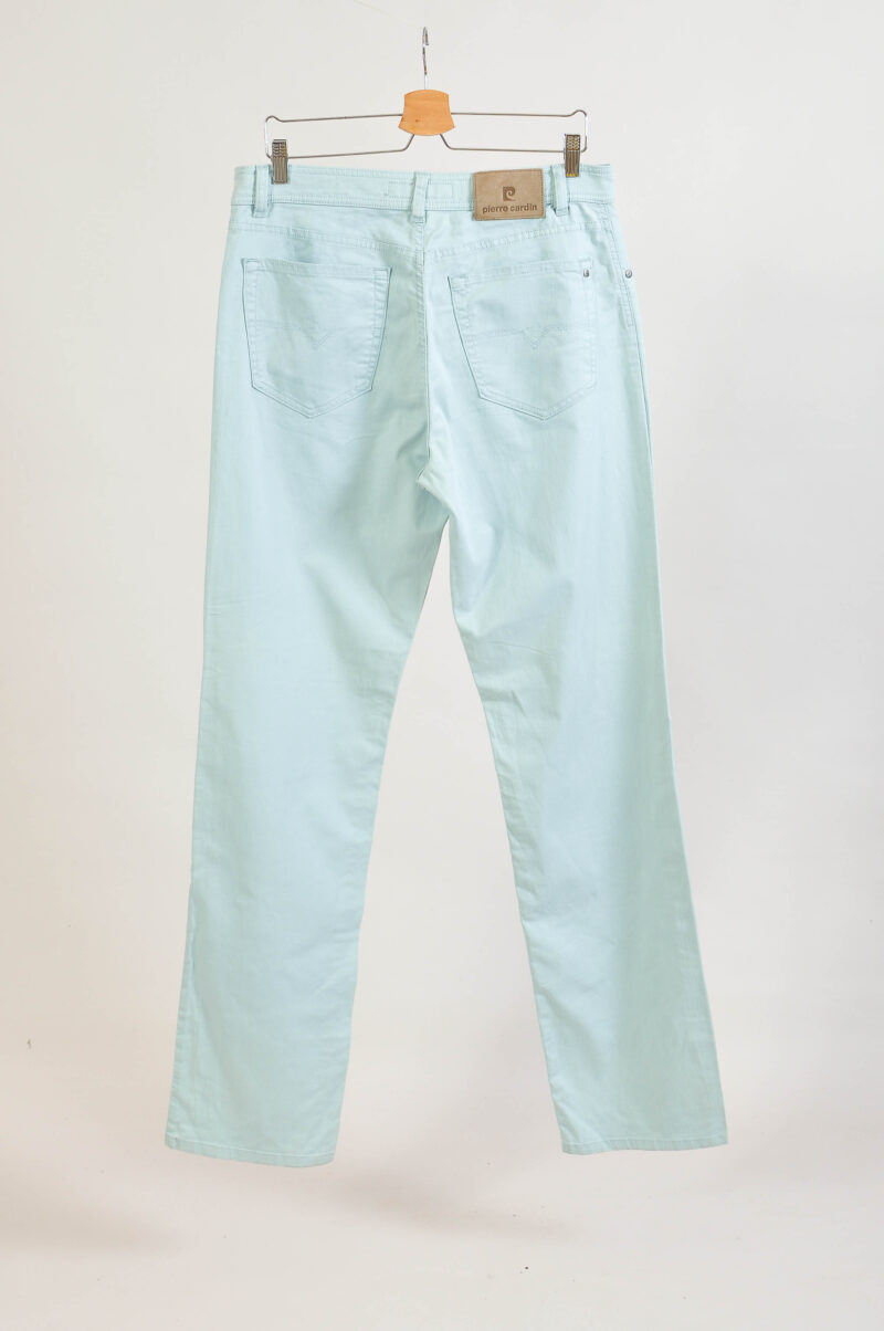 Vintage 00s Light Blue Trousers by Pierre Cardin | Size 34/36 - Image 5