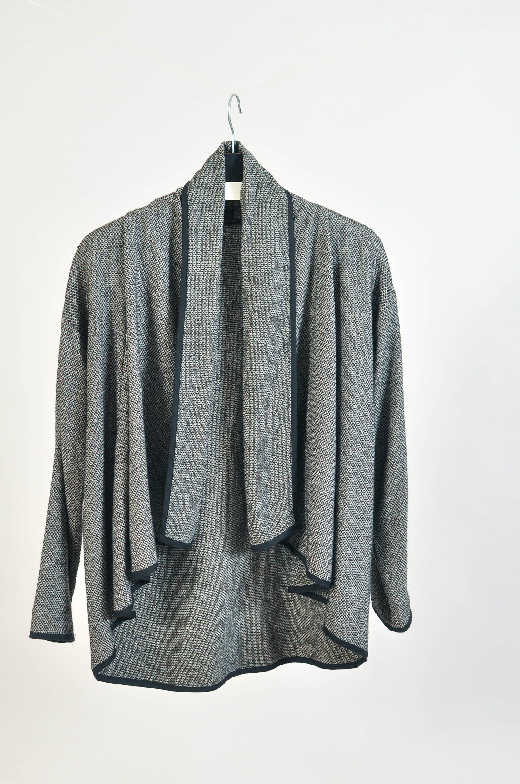 Vintage 00s Handmade Open Front Wool Blend Cardigan – S/M/L