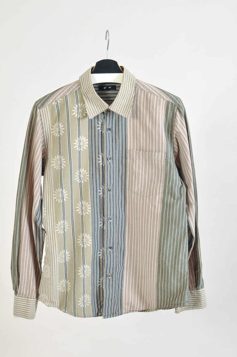 Vintage 00s Adam Abstract Print Shirt – Retro Y2K - Size L