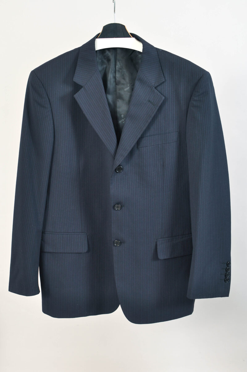 Vintage 90s Pierre Cardin Navy Striped Suit – Two-Piece - XL - Image 3