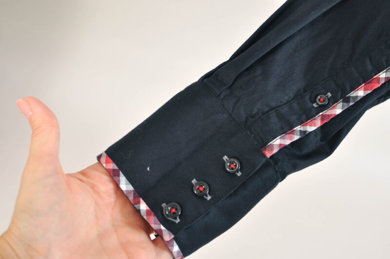 Vintage 00s Black Shirt – Stefano Conti, Size L - Image 6