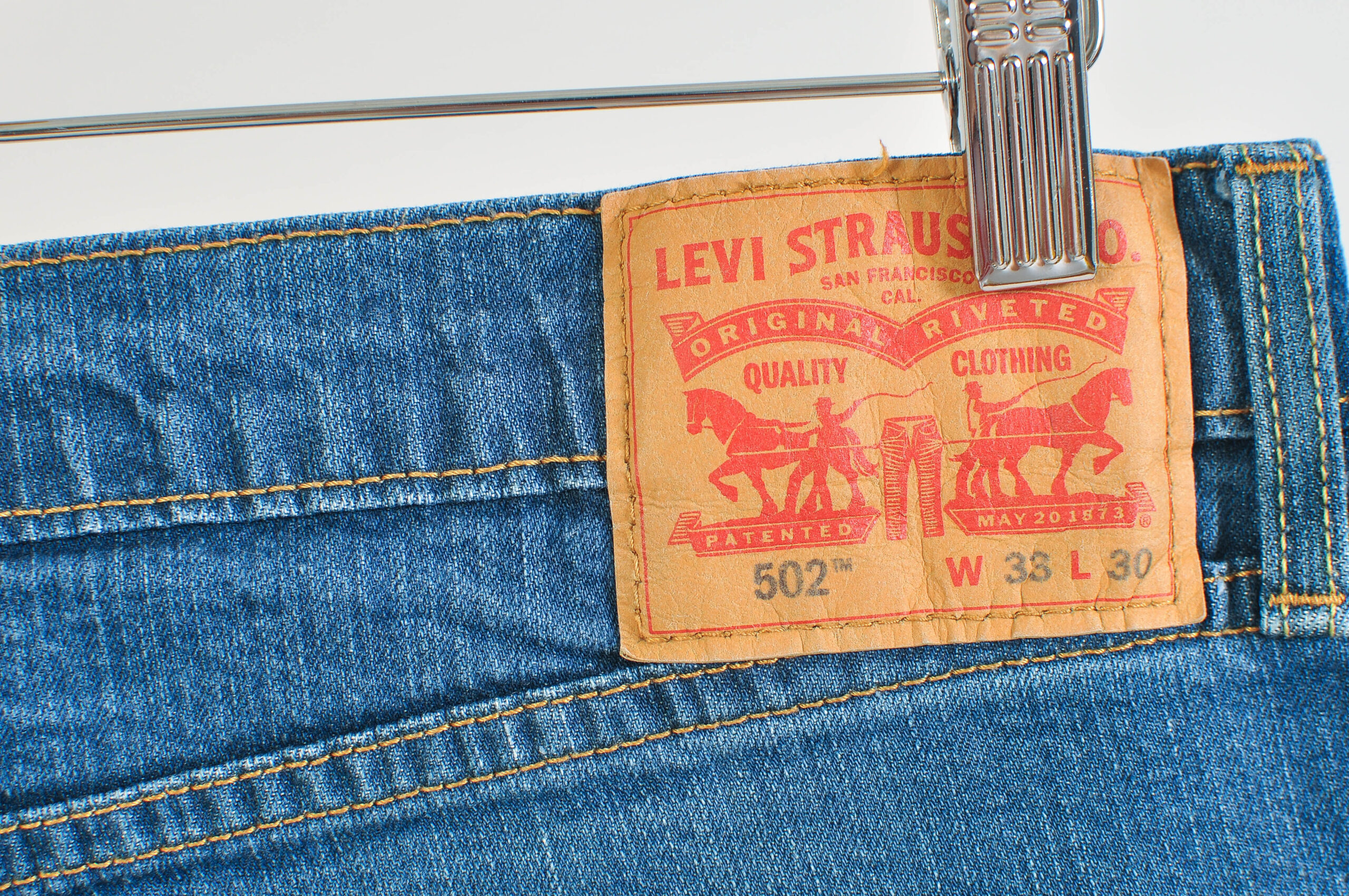 Vintage 00s Levi’s 502 Jeans – Blue Denim, Size 33/30 - Image 4