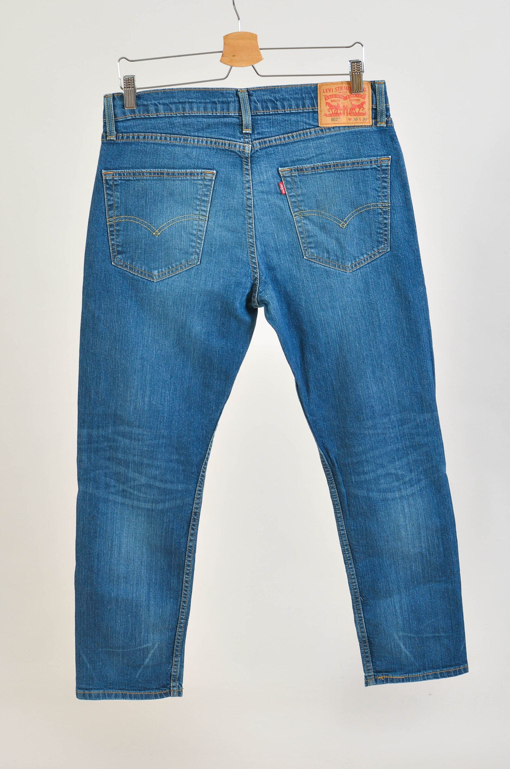 Vintage 00s Levi’s 502 Jeans – Blue Denim, Size 33/30 - Image 5