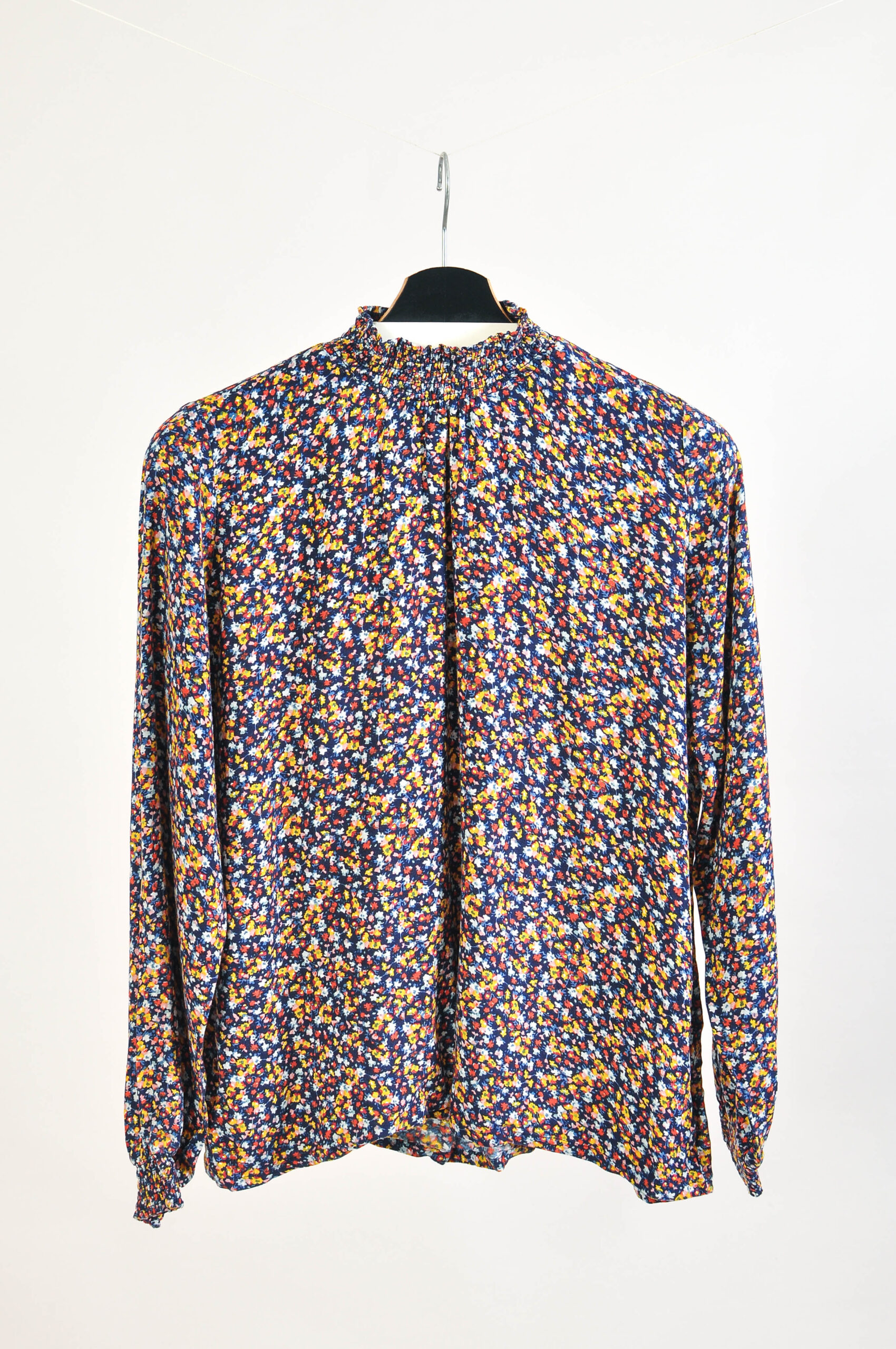 Vintage 00s Floral Print Turtleneck Blouse – S-L