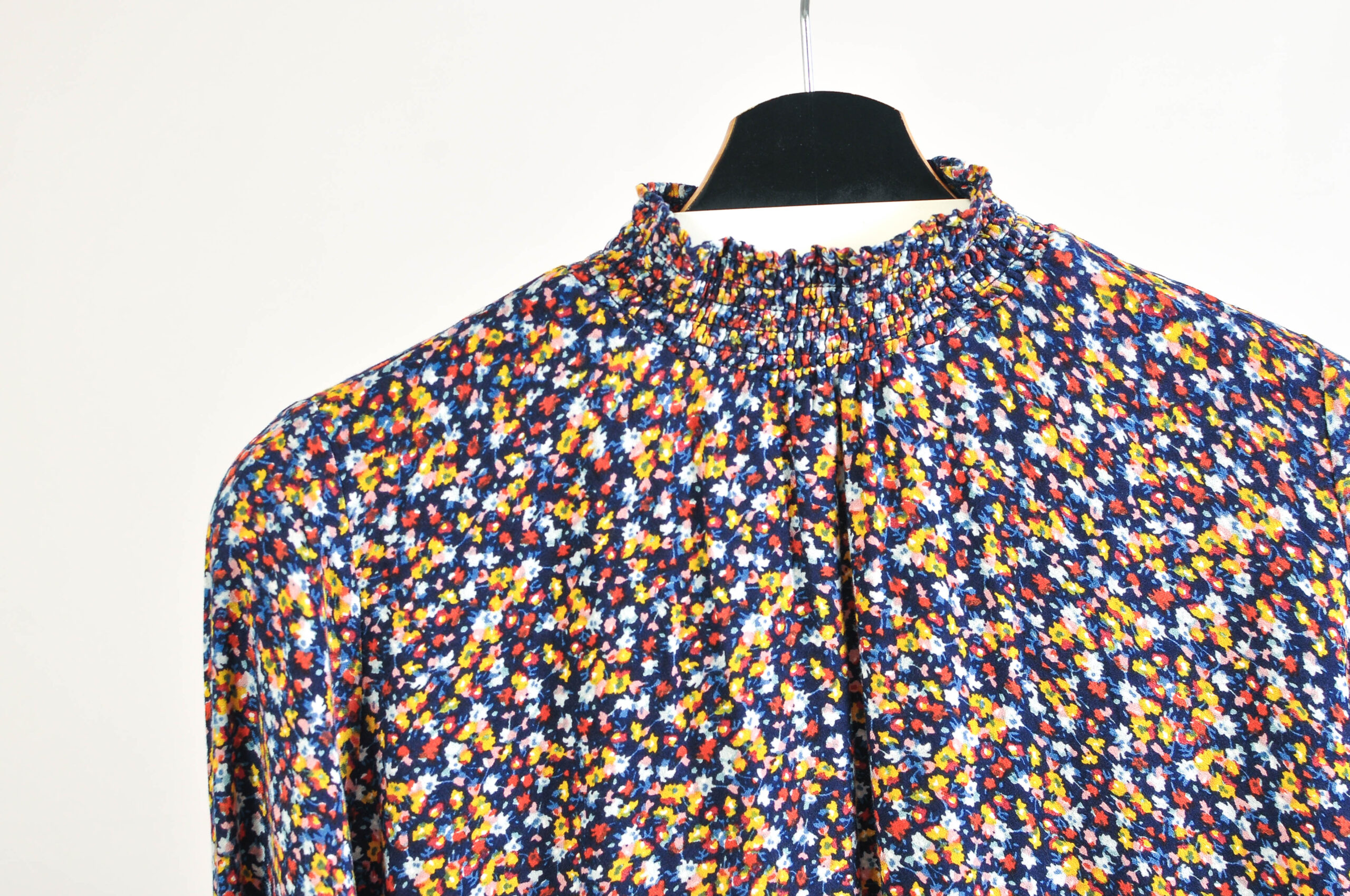 Vintage 00s Floral Print Turtleneck Blouse – S-L - Image 3