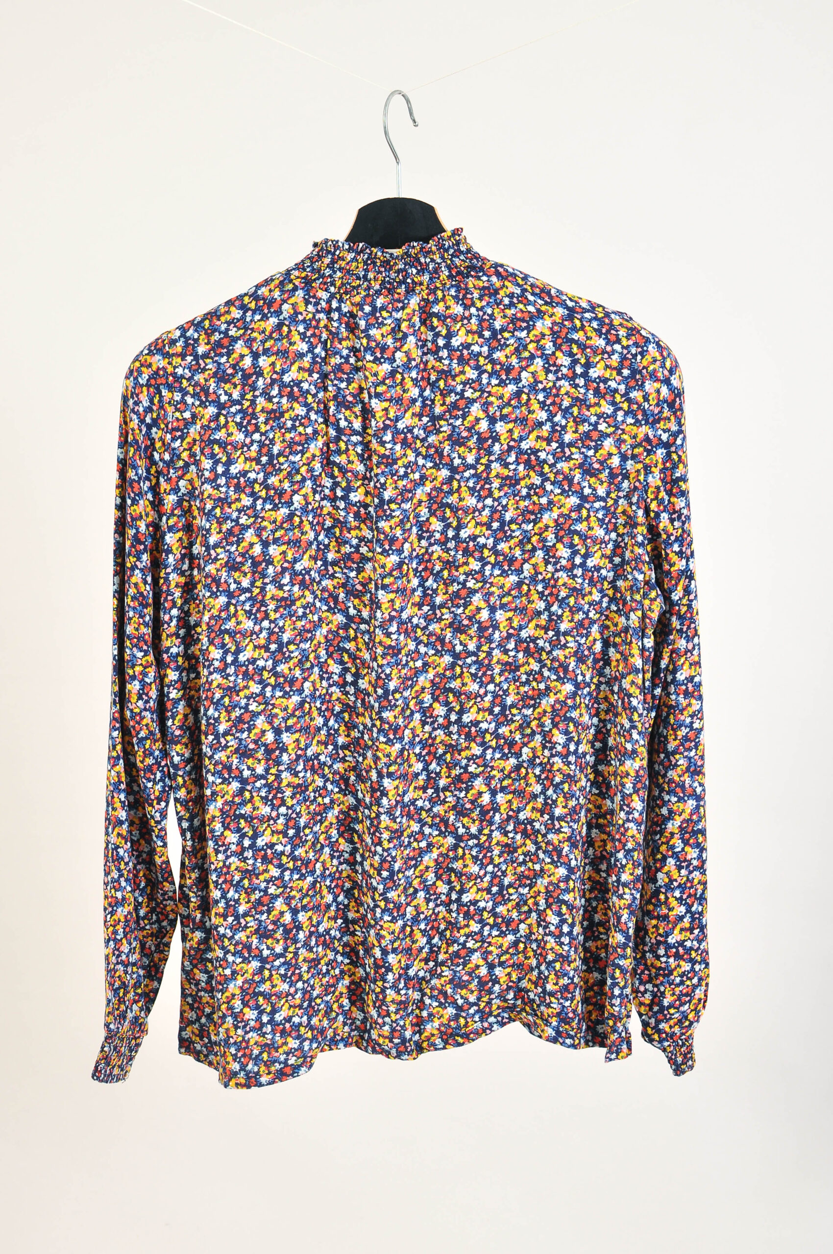 Vintage 00s Floral Print Turtleneck Blouse – S-L - Image 5