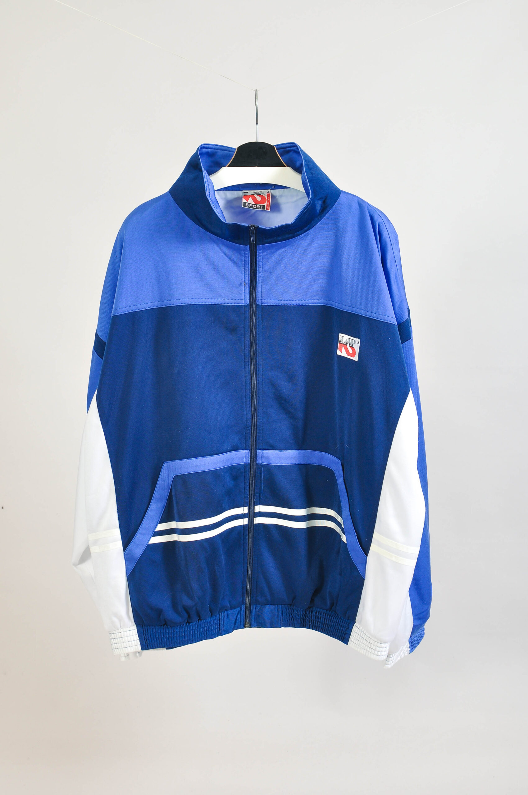 Vintage 90s Retro Zip Up Track Sweatshirt – XXL/XXXL KS Sport