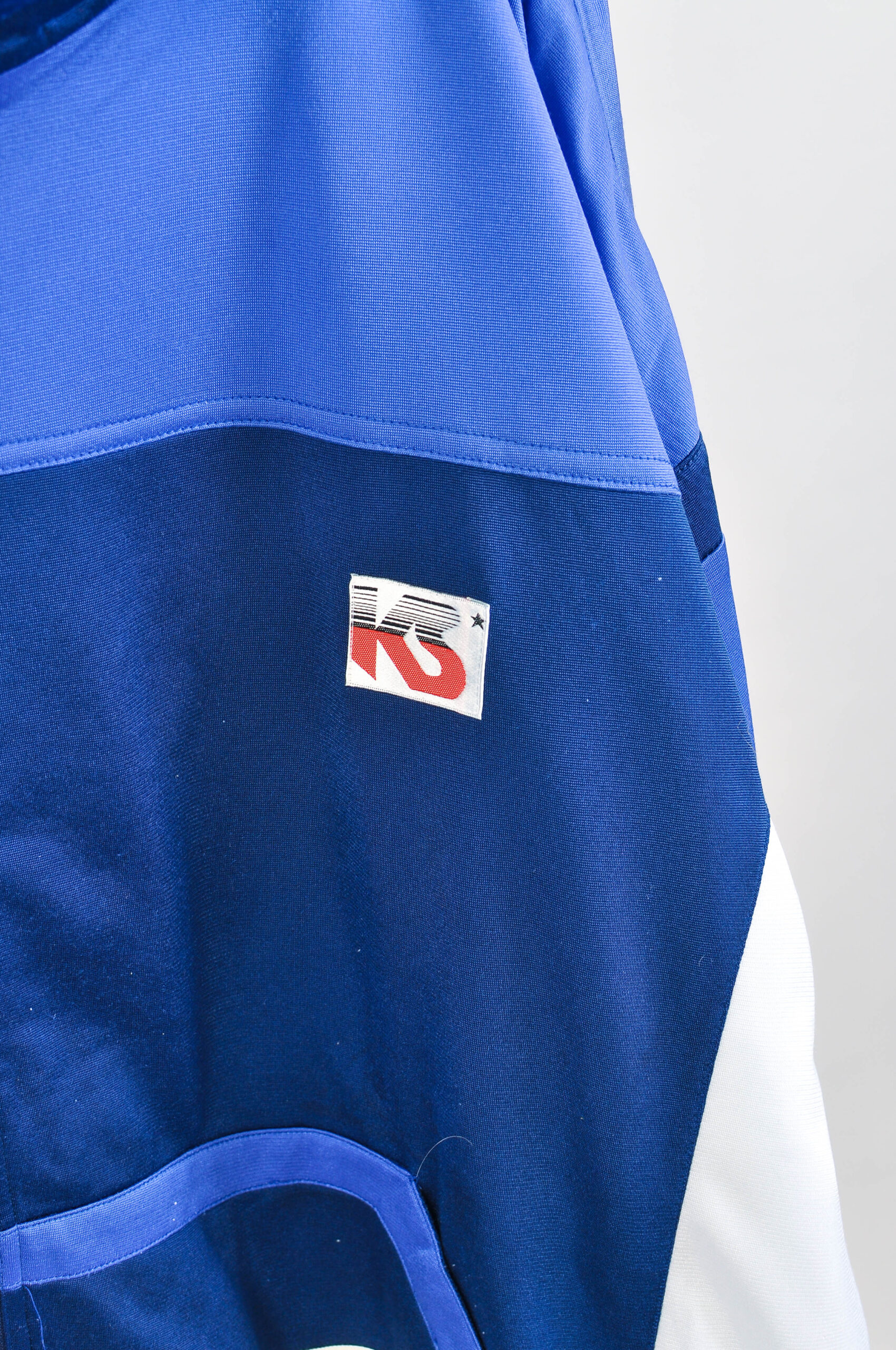 Vintage 90s Retro Zip Up Track Sweatshirt – XXL/XXXL KS Sport - Image 3