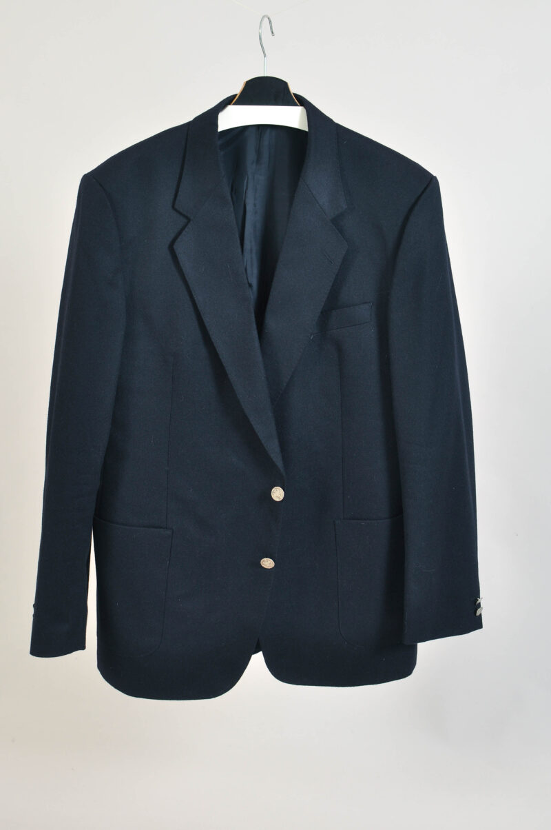 Vintage 90s Navy Wool Blazer Jacket by Westbury – Size 56