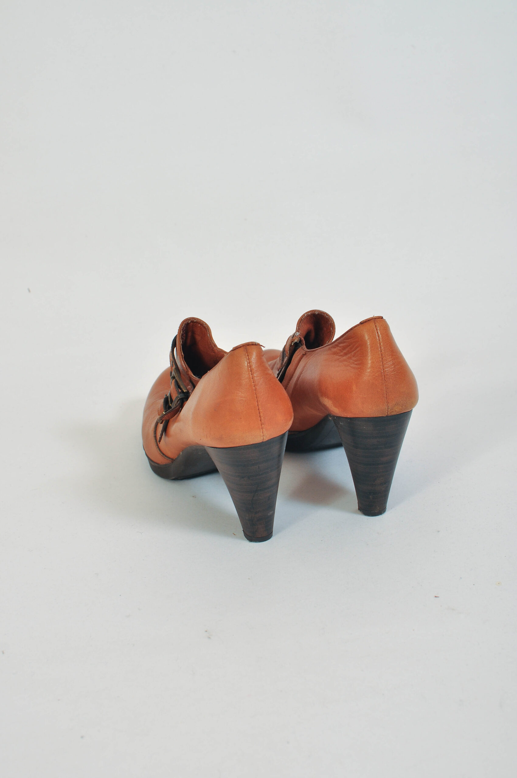 Vintage 00s Brown Leather Heels by Hispanitas – Size 41 - Image 6