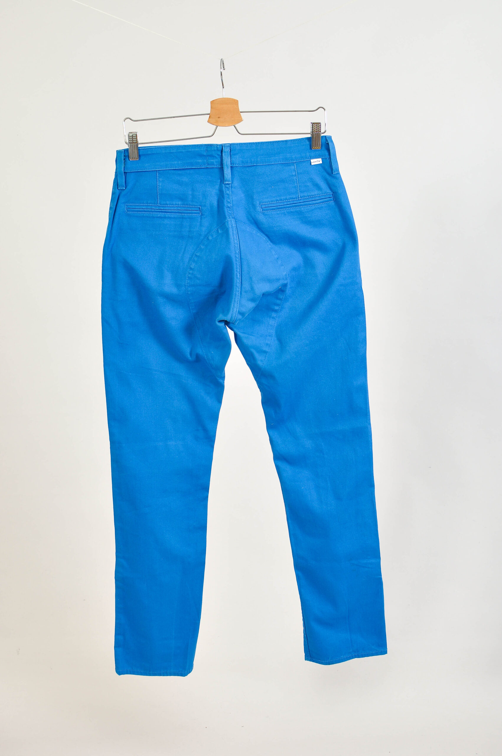 Vintage 00s Levi’s Blue Trousers | 31/32 Cotton Stretch - Image 6