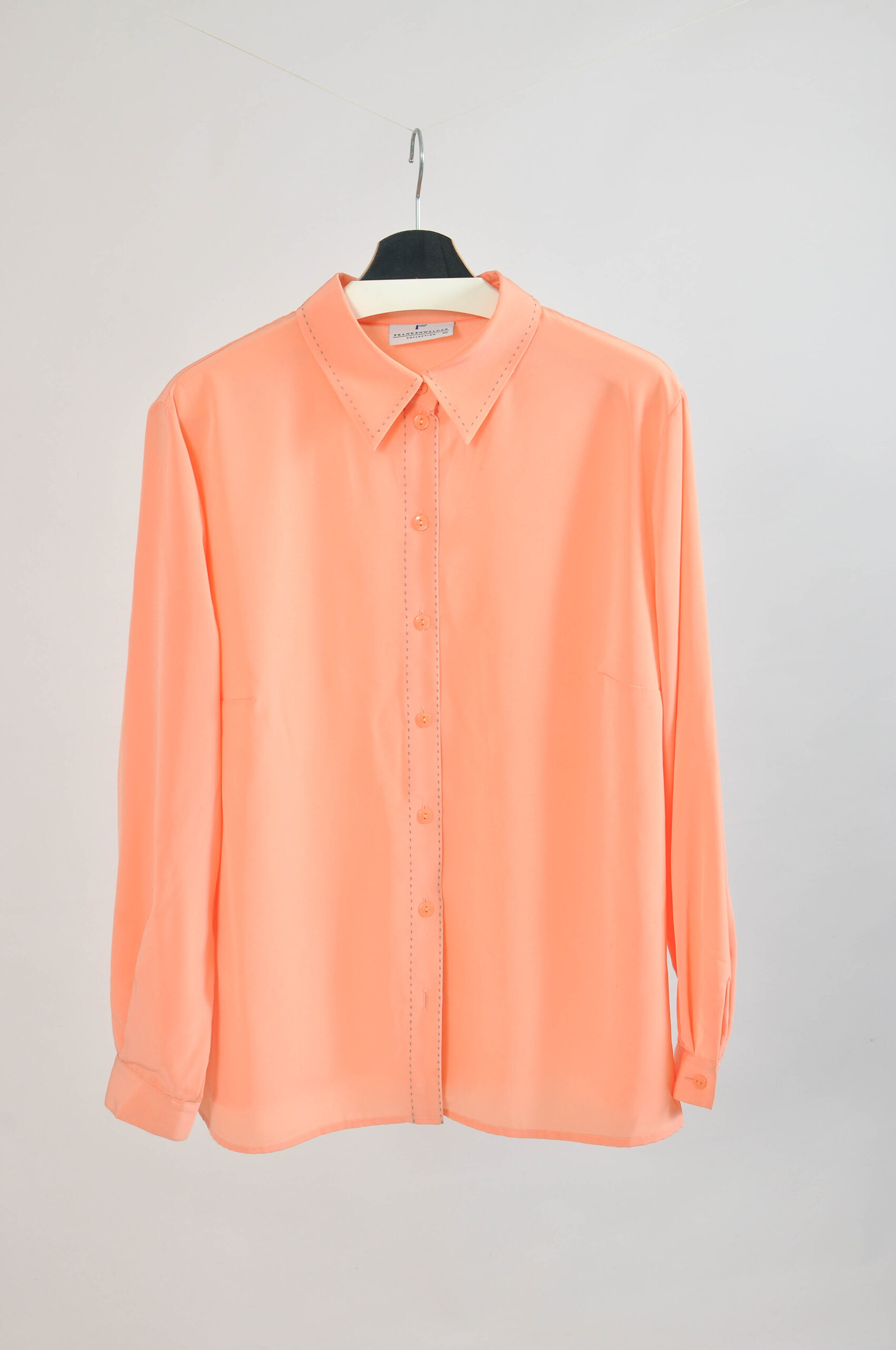 Vintage 90s Oversized Peach Blouse | Frankenwälder L/XL