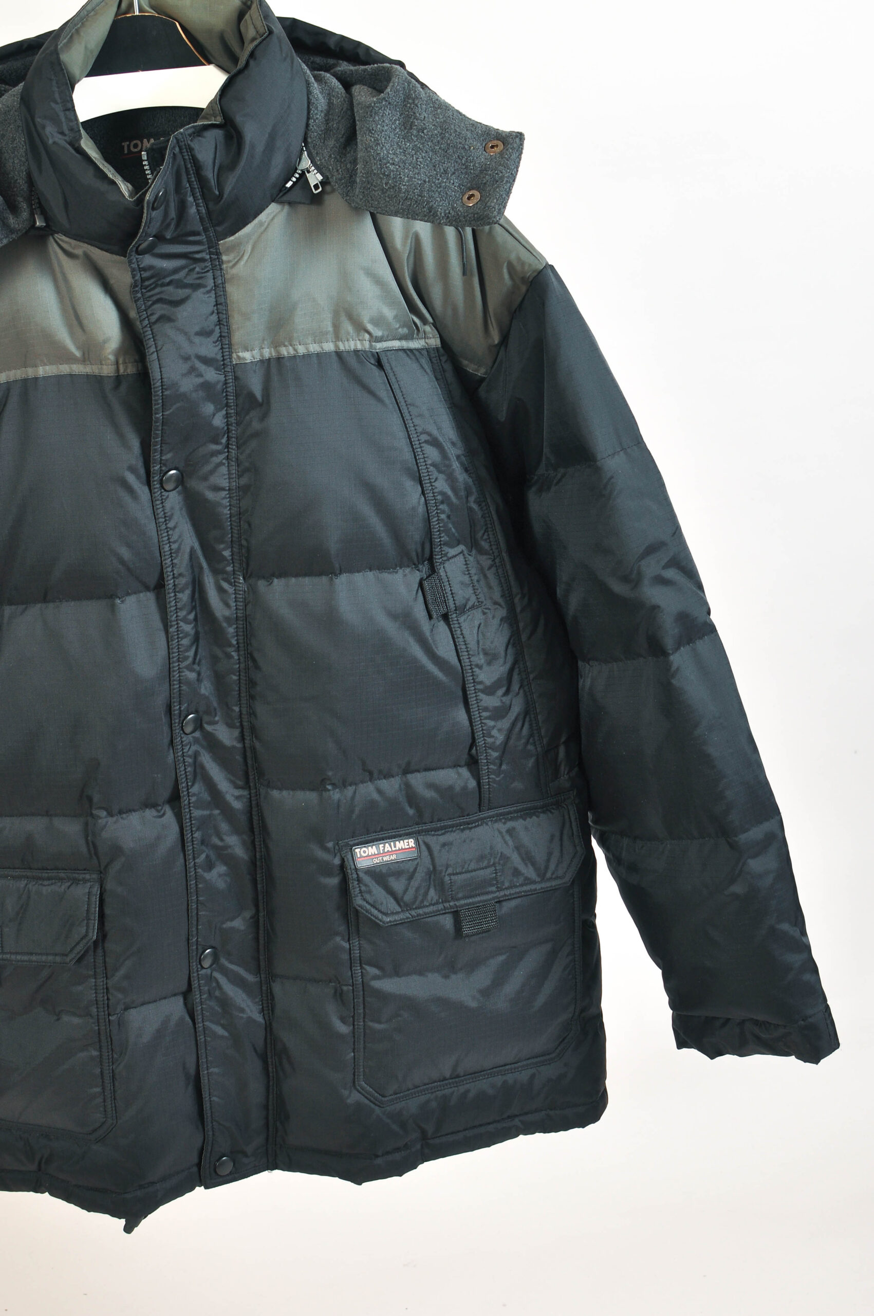 Vintage 00s Puffer Down & Feather Jacket | Tom Falmer XL - Image 3