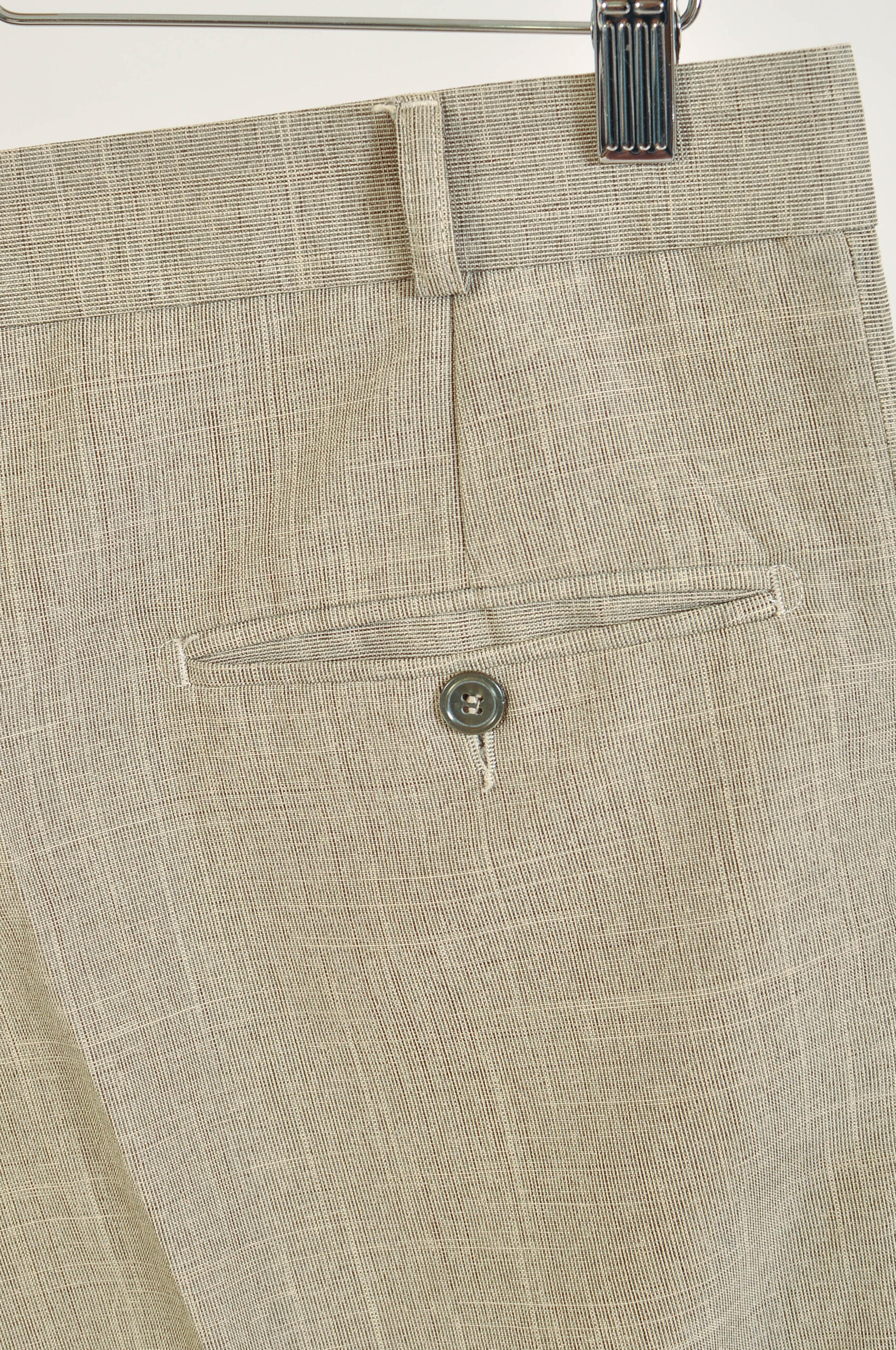 Vintage 90s Beige Classic Trousers | Marmara Size 32 - Image 5