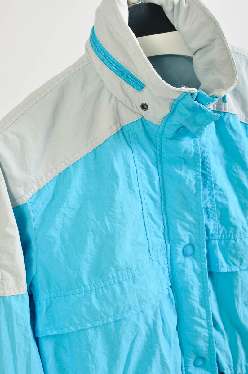 Vintage 90s Shell Windbreaker Jacket – Size 38 - Image 3