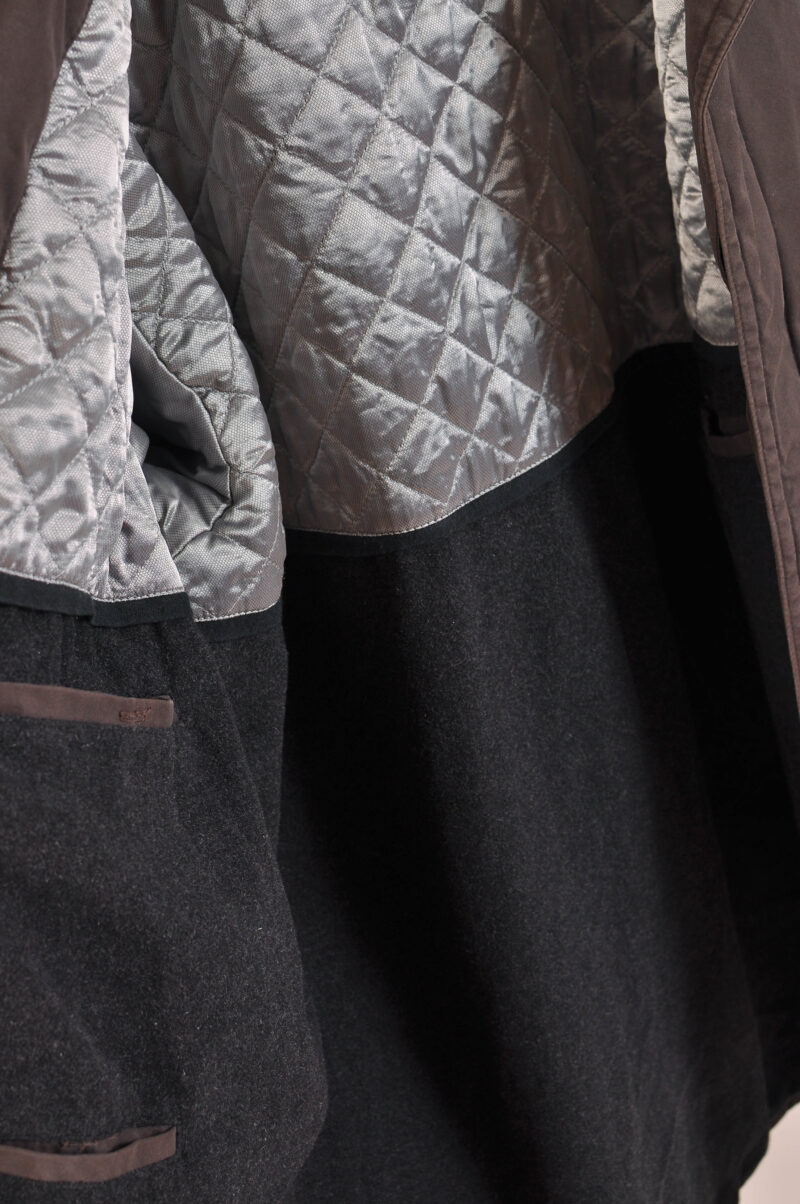 Vintage 00s Dark Brown Lined Mac Coat – Size 2XL - Image 4