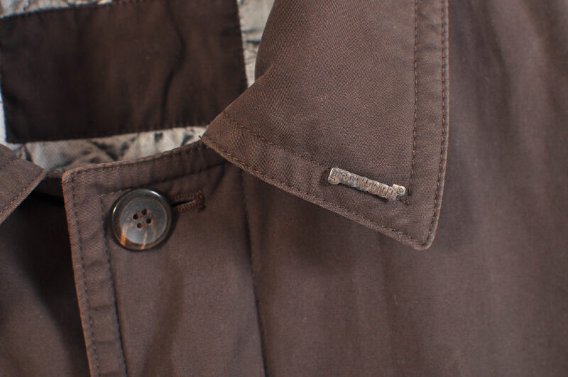 Vintage 00s Dark Brown Lined Mac Coat – Size 2XL - Image 3