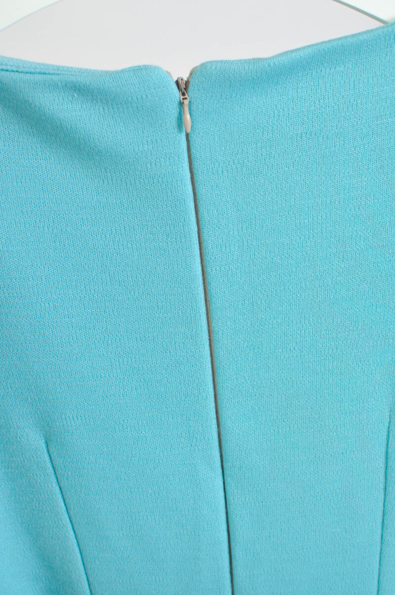 Handmade Light Green/Blue Elegant Pencil Dress – Size M - Image 6