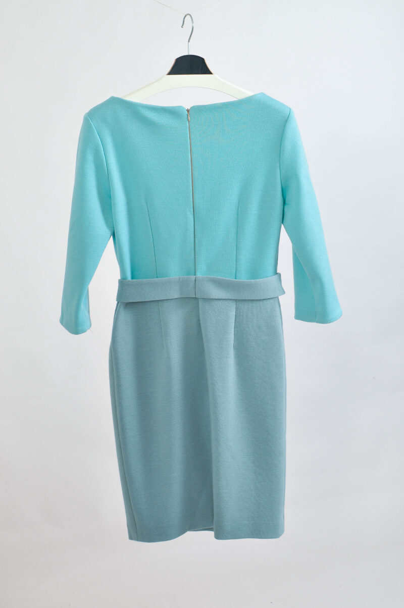 Handmade Light Green/Blue Elegant Pencil Dress – Size M - Image 7