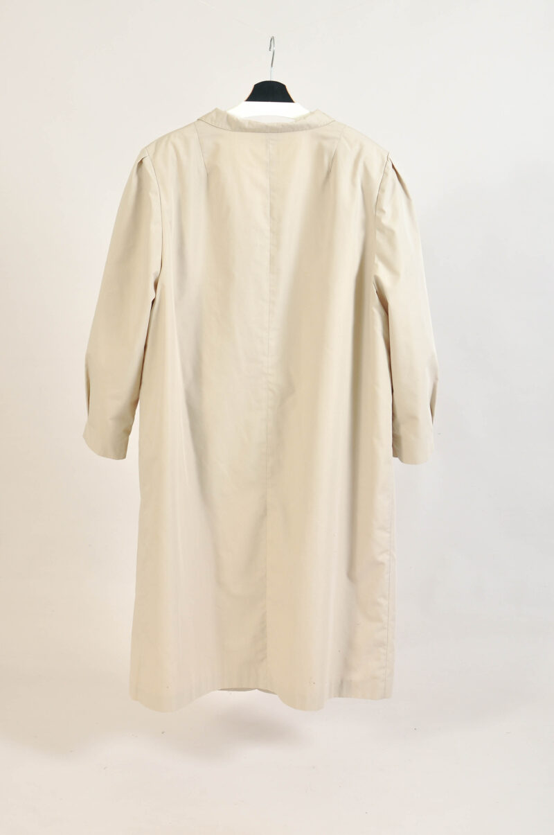 Vintage 80s Maxi Oversize Beige Trench Coat – XL | - Image 4