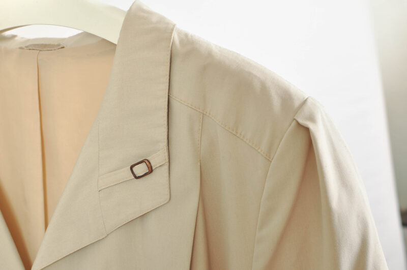 Vintage 80s Maxi Oversize Beige Trench Coat – XL | - Image 5