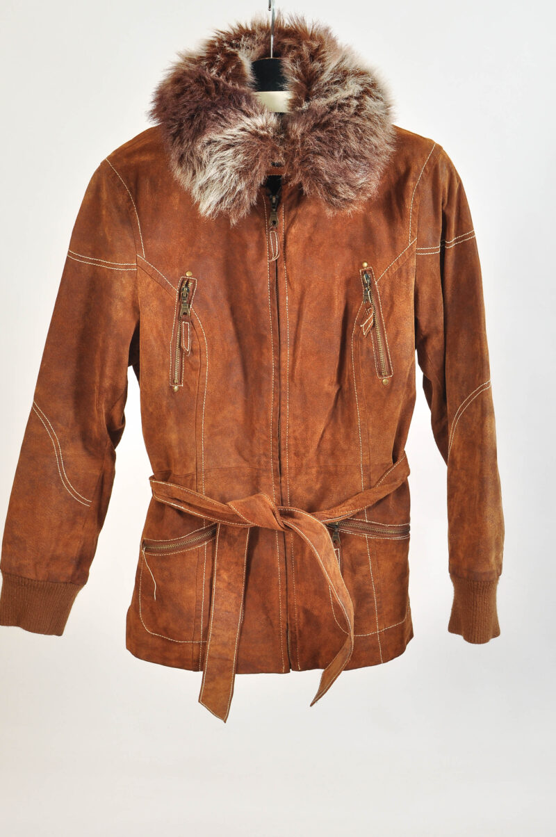 Vintage 00s Brown Suede Leather Jacket – Soho New York Size 40