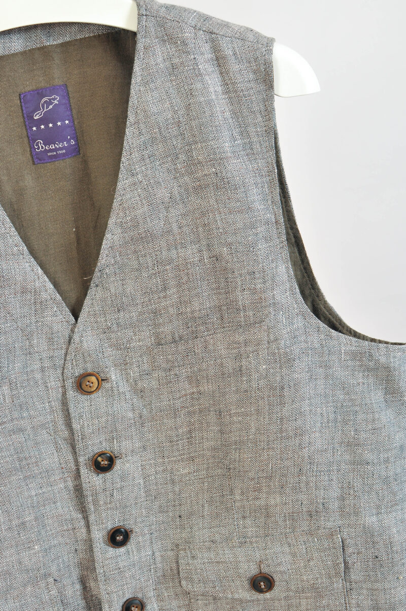 Vintage 00s Grey Vest by Beaver’s | Size XL - Image 3
