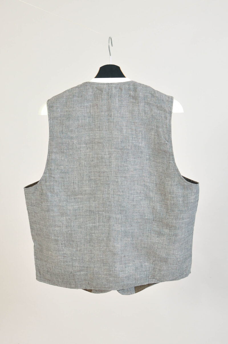 Vintage 00s Grey Vest by Beaver’s | Size XL - Image 4